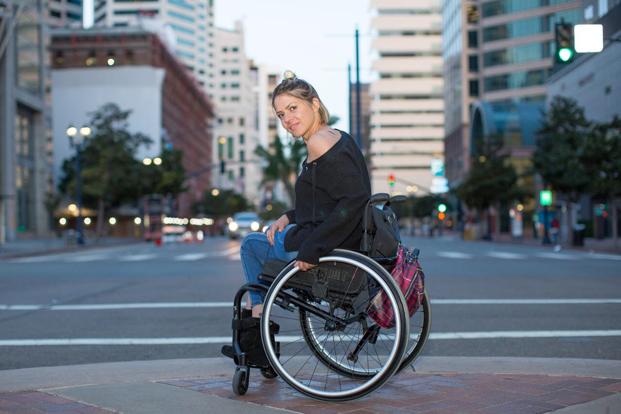 Roxana in Her Wheelchair in the USA