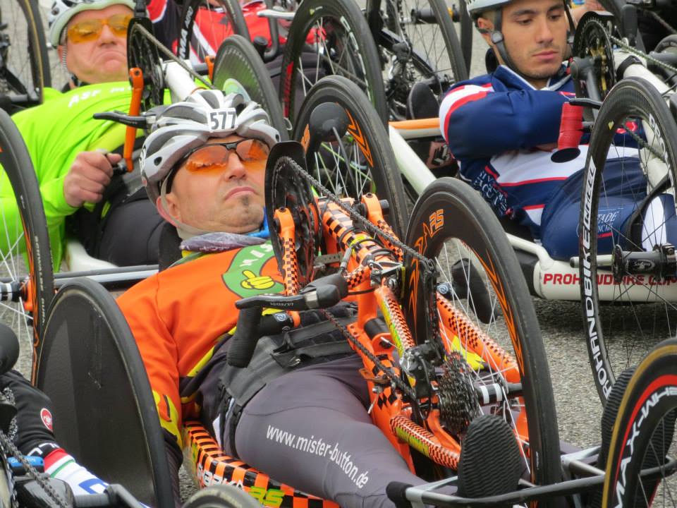 Waiting for the handbikerace