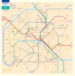 Paris Metro accessebility map